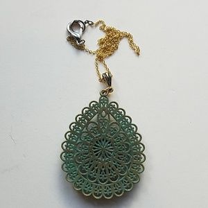 GASOLINE GLAMOUR Jewelry - GYPSY MEDALLION patina drop MOONDUST necklace new GASOLINE GLAMOUR Jewelry - GYPSY MEDALLION patina drop MOONDUST necklace new
